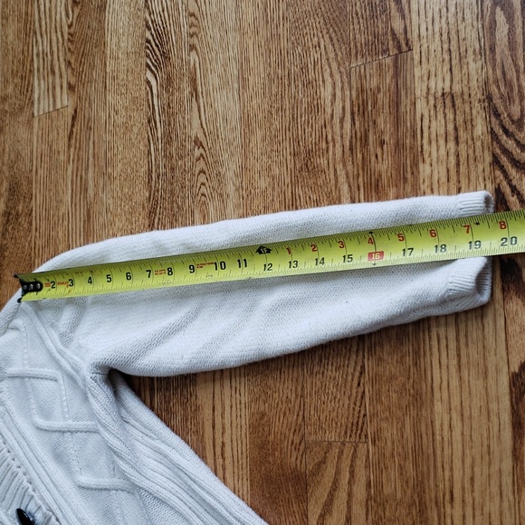 (S) Karen Scott Cable Knit Cottagecore Cozy Sweater Comfy Cardigan Boho Lounge - Picture 5 of 7